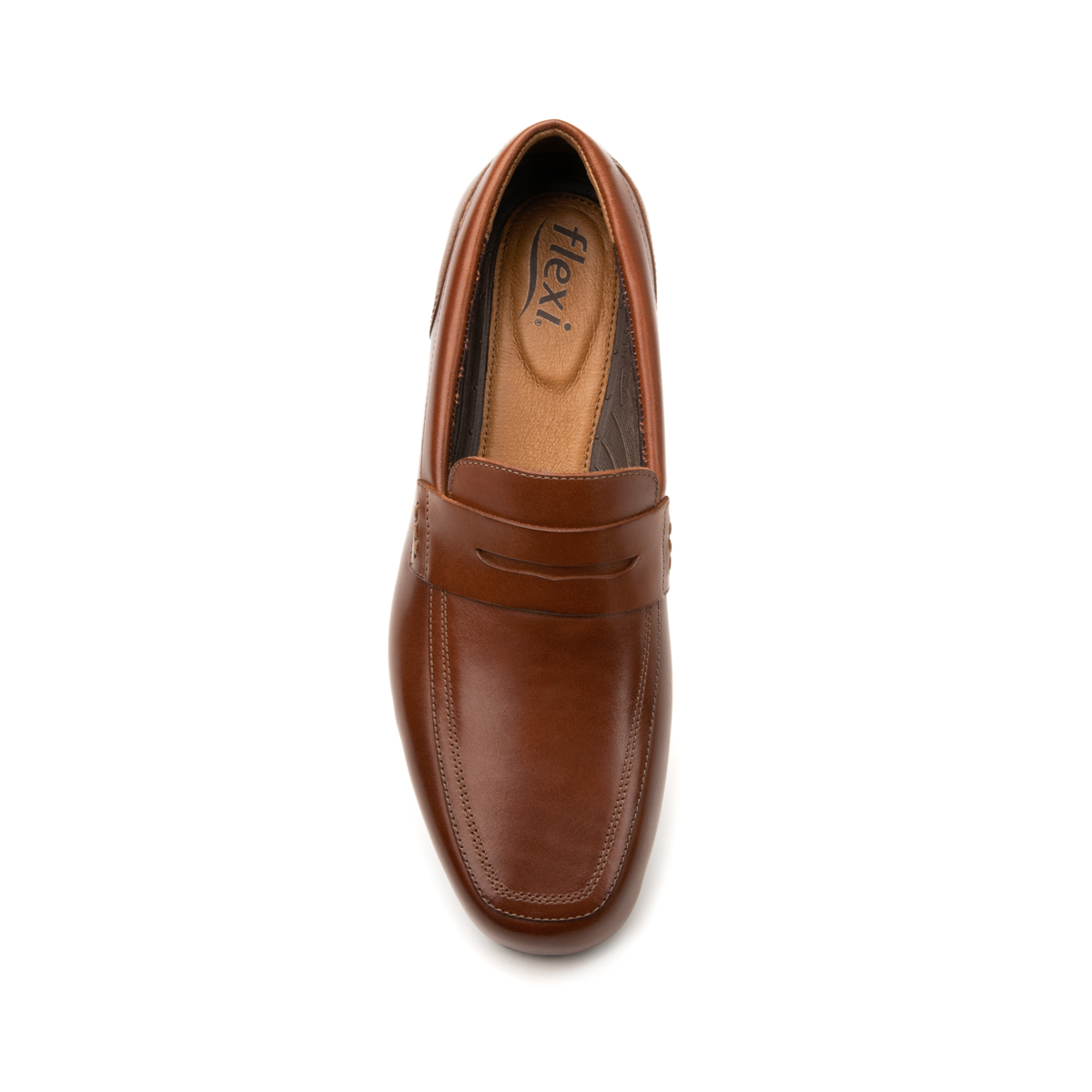 Loafer Clásico Antifaz Flexi para Hombre Estilo 68617 Tan