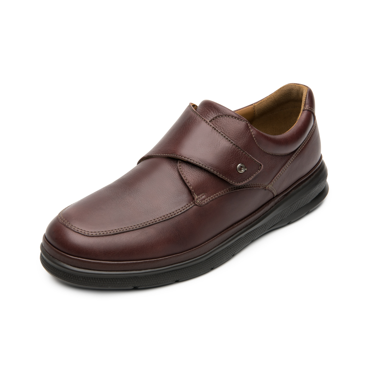 Calzado Con Velcro Quirelli para Hombre con Corte Acojinado Estilo 701210 Dark Brown