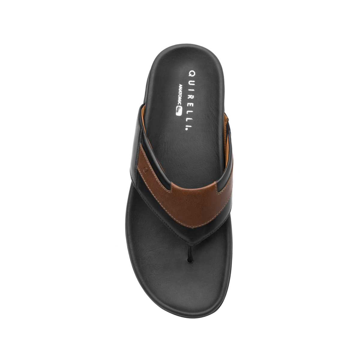 Sandalia De Playa Quirelli Con Corte Acojinado Para Hombre - Estilo 701401 Negro