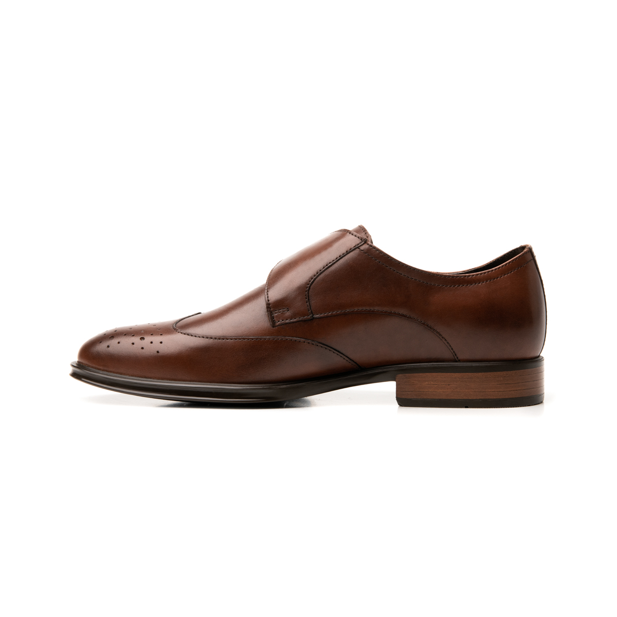 Monkstrap Tipo Bostoniano Quirelli para Hombre Estilo 701505 Tan
