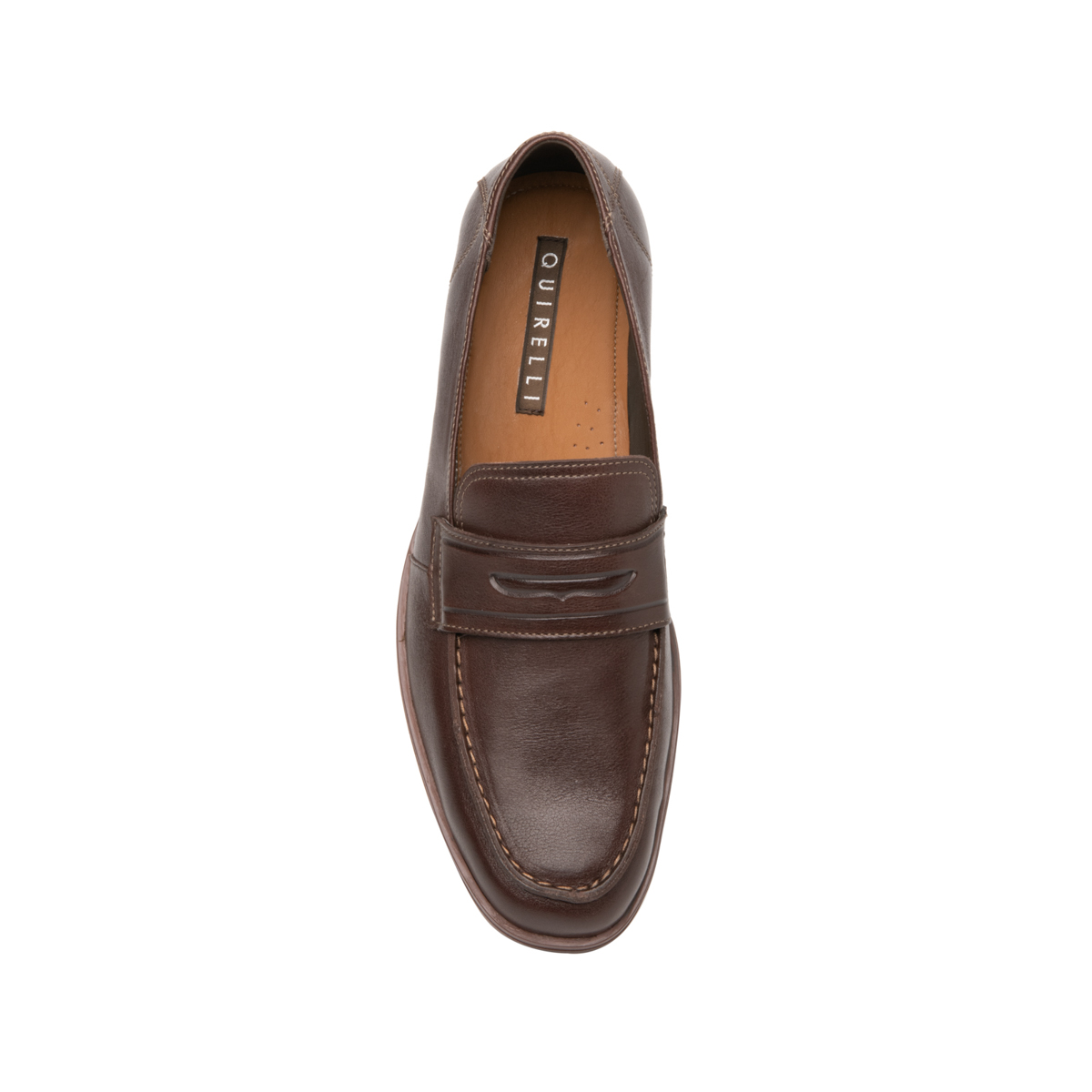 Mocasín De Vestir Quirelli para Hombre con detalle de antifaz Estilo 702401 Chocolate