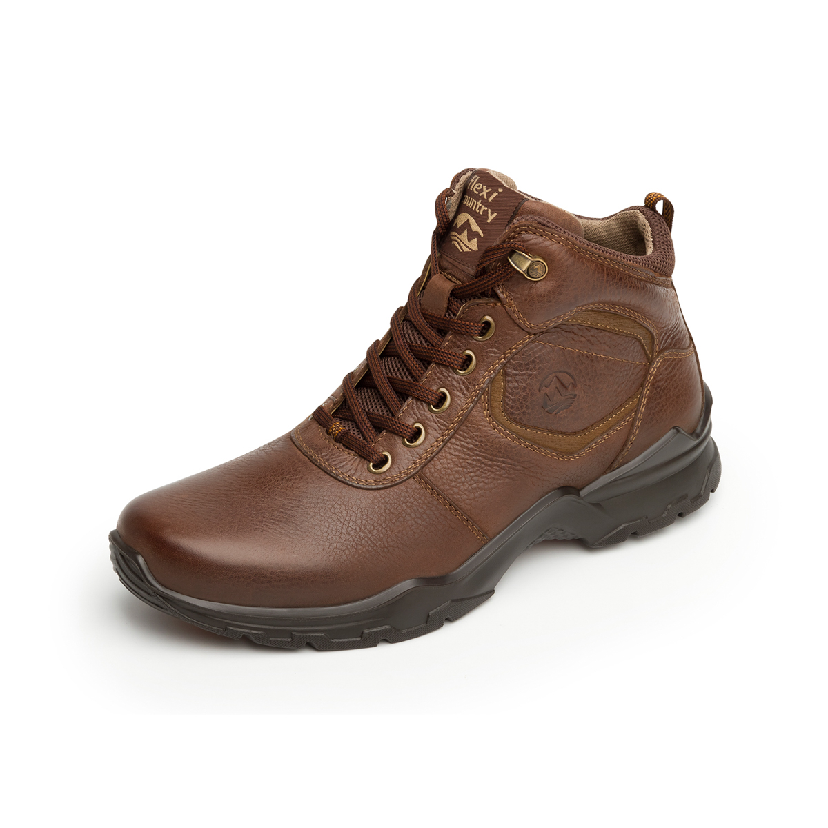 Bota Para Outdoor Flexi Country Con Sistema De Mejor Agarre Para Hombre - Estilo 77802 Chocolate