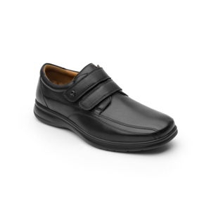 Zapato Dress Casual Quirelli Con Ajuste Doble Velcro Para Hombre - Estilo 88709 Negro Zapato Dress Casual Quirelli Con Ajuste Doble Velcro Para Hombre - Estilo 88709 Negro