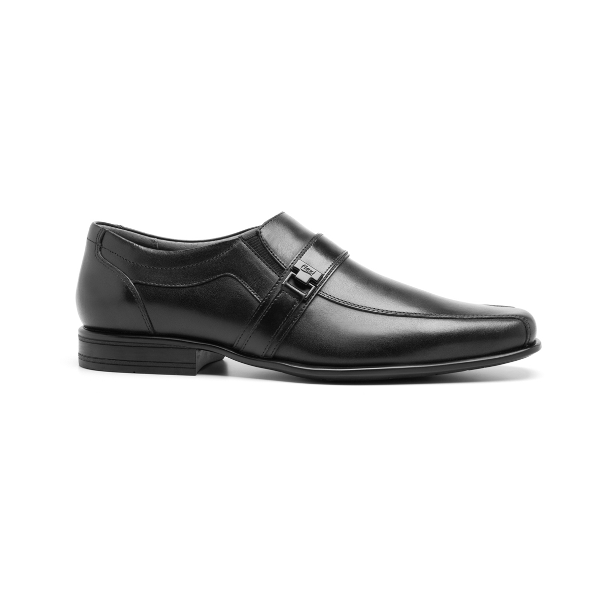 Zapato Mocasín Flexi para Hombre con Hebilla Frontal Estilo 90712 Negro